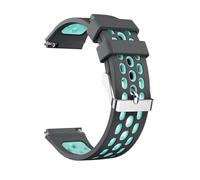 Genérico Watch Round Mesh Silicone Compitable For 2e Two Color Band Hole Strap Watch Smart Wristband Accessories(Mint Green)
