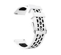 Genérico Watch Round Mesh Silicone Compitable For 2e Two Color Band Hole Strap Watch Smart Wristband Accessories(Bianco)