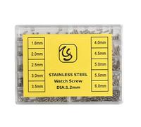 Genérico Watch Screws Replacement Kit - 3.39 Inch Precision Screw Set | Steel Eyeglass Screws - 500pcs Мicro Repair Assortment for Watches Glasses Electronics Small Device Maintenance Tool Kit