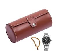 Genérico Watch Storage Holder,PU Leather Jewelry Carry Box With 3 Slots | Waterproof Dustproof Watches Keeper Accessories, Stand Wear And Tear Watches Storage Organizer For Home, Studio And Travel