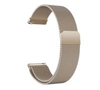 Genérico Watchband 18mm 20mm 22mm Metal Strap Bracelet For Galaxy Watch 7 6 5 4 40 44mm 4 GT Bracelet Band(E-Retro Golden,20MM)