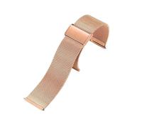 Genérico Watchband 18mm 20mm 22mm Metal Strap Bracelet For Galaxy Watch 7 6 5 4 40 44mm 4 GT Bracelet Band(Rose Golden,18MM)