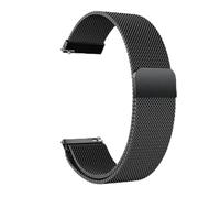 Genérico Watchband 18mm 20mm 22mm Metal Strap Bracelet For Galaxy Watch 7 6 5 4 40 44mm 4 GT Bracelet Band(E-Black,20MM)