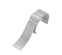 Genérico Watchband 18mm 20mm 22mm Metal Strap Bracelet For Galaxy Watch 7 6 5 4 40 44mm 4 GT Bracelet Band(Silvery,18MM)