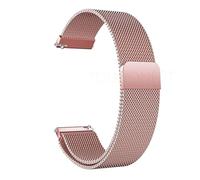 Genérico Watchband 18mm 20mm 22mm Metal Strap Bracelet For Galaxy Watch 7 6 5 4 40 44mm 4 GT Bracelet Band(E-Rose Red,22MM)