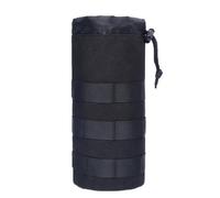 Genérico Water Bottle Carrier, Secure Buckle Pouch, Hydration Holder, Stable Design, Flask Sleeve, (1 Piece, Black, Khaki), Perfect For Hiking and Camping, Traveling and Outdoor Activities