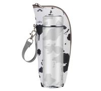Genérico Water Bottle Cover, Insulated Bottle Sleeve, Portable Drink Holder, Oxford Cloth Exterior, Thermal Aluminum Foil Lining, Gym Camping School Use, 4.72x3.15x9.06 Inches Black 1 Piece
