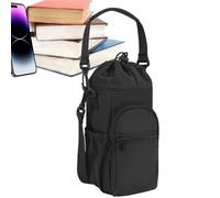 Genérico Water Bottle Holder Bag - Insulated 750ml Cup Pouch with Pockets, Adjustable Strap, Waterproof Lightweight Organizer | Outdoor Gear For Camping, Hiking, Fishing, and Backpacking Unisex