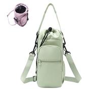 Genérico Water Bottle Shoulder Bag - The Ultimate Outdoor Companion, Portable Water Bottle Sling Bag with Strap for Hiking, Travel, Gym, Daily Carry (Green)