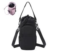 Genérico Water Bottle Shoulder Bag - The Ultimate Outdoor Companion, Portable Water Bottle Sling Bag with Strap for Hiking, Travel, Gym, Daily Carry (Black)