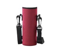 Genérico Water Bottle Sleeve - Carrier Bag with Adjustable Shoulder Strap, Insulated Neoprene Sling, Protective Bottle Pouch, Top Performance Category, Black Padded Cover For Outdoor Travel