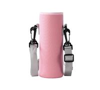 Genérico Water Bottle Sleeve - Carrier Bag with Adjustable Shoulder Strap, Insulated Neoprene Sling, Protective Bottle Pouch, Top Performance Category, Black Padded Cover For Outdoor Travel