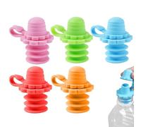Genérico Water Bottle Topper, Toddler Silicone Spout Lid, 1.97in Spill Proof Drink Cover, Portable Soft Mouth Protection, Leakproof Reusable Design for School, Travel, Road Trip