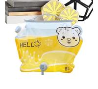 Genérico Water Container For Camping - 8L Portable Reusable Water Pouch with Spout Handle, Foldable Camping Storage Bag, Large Capacity Bucket, For Hiking Backpacking