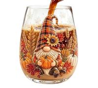 Genérico Water Drinking Glasses - Cute Anti-Tip Fall Decor | Harvest Cup