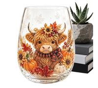 Genérico Water Drinking Glasses - Cute Anti-Tip Fall Decor | Harvest Cup
