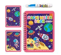 Genérico Water Painting Book Learning Toy Set - Reusable Drawing Water Coloring Activity Book, Educational Sensory Art Practice Activity System, Free Ẃater Drawing B́ook Kit With Early Learning Sk