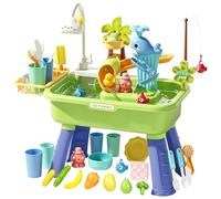 Genérico Water Table Playset, Kids Sensory Water Activity, Interactive Play Sink Station for Outdoor Indoor Fun, Learning Play Table Boys and Girls, Garden Beach Patio Creative