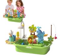Genérico Water Table, Sand Activity Table, Sensory Learning Toy, Builtin Water Pump, Interactive Skill Builder for Backyard Beach Home Use, Outdoor Playtime, 21.26x13.39x11.42 Inches