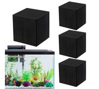 Genérico Water Trough Purifier Cube, Activated Carbon Aquarium Filter Media, Reusable Strong Adsorption, Waters Clarifier Cleaner for Fish Tank, Pond, and Troughs, Charcoal Material