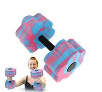 Genérico Water Workout Dumbbells - Floating Equipment for Pool Exercise | Soft Foam Construction with Ergonomic Handles, Low Training Tool for Strength, Endurance Aquatic