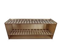 Genérico Watercolor Brush Holder - Wood Wall Mount Organizer Rack | 67 Hole Storage for Makeup Brushes Colored Pencils Markers Pens Desktop Art and Craft Supplies Station, 25x10x7cm