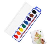 Genérico Watercolor Paint Set 8 Colors Washable Portable Paints Set