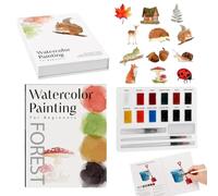 Genérico Watercolor Painting Book - Art Journal | Beginner Drawing Workbook