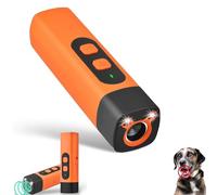 Genérico Wateresty Anti Bark| 33ft Range & Instant Noise Correction | 3-Mode Frequency Control | LED Flashlight | for All Dogs (Orange)