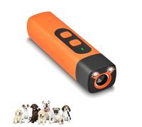 Genérico Wateresty Dog Bark Deterrent Device, Wateresty Anti Bark, Double Lights Flashing, Three Speed Frequency Conversion, Safe Portable for Large and Small Dog (Orange)