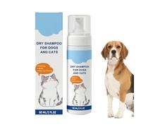 Genérico Waterless Shampoo for Dogs - Gentle 60ml Refreshing Deep Cleaning Dog Dry Shampoo, No Rinse Pet Wash Foam for Home Travel Outdoor Daily Care, Safe for Cat Puppy Horse & Other Animals