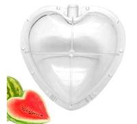 Genérico Watermelon Mold - Grow Heart-Shaped Fruits And Vegetables | 17x17cm Transparent Fruit Shaping Mold | Ideal For Gardeners And Farmers, Reusable Heavy Duty UV Stable Material