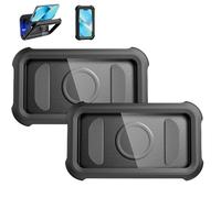 Genérico Waterproof 480° Shower Phone Holder - Wall & Bathtub Mount,Adjustable Bathroom Phone Stand with Touch Screen, with Anti-Fog Touch Screen, for Showers or Bath Use (Two Black)