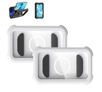 Genérico Waterproof 480° Shower Phone Holder - Wall & Bathtub Mount,Adjustable Bathroom Phone Stand with Touch Screen, with Anti-Fog Touch Screen, for Showers or Bath Use (Two White)