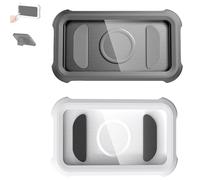 Genérico Waterproof 480° Shower Phone Holder - Wall & Bathtub Mount Rotatable Retractable Adjustable, Adjustable Shower Case, 360° Rotatable Anti-Fog Case for 4-7 Inch Smartphone (White+Black)