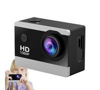 Genérico Waterproof Action Camera, 1080P HD Outdoor Sports CAM with Wide Angle Lens, Underwater Video Recorder For Driving Cycling Diving Adventure Travel, Easy Mounting, 2.32x1.57x0.79 In