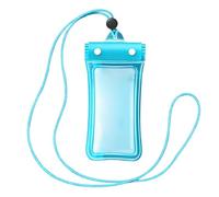 Genérico Waterproof Bag for Phone | Clear Floating Touch Screen with Lanyard,Waterproof Pouch for Swimming | for Diving Snorkeling Surfing Travel Beach Cruise Outdoor Water Park