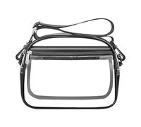 Genérico Waterproof Clear Stadium Bag - Adjustable Sling Pack with Detachable Strap | Professional Transparent Shoulder Bag for Concerts, Festivals, and Sports