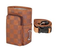 Generico Waterproof Dog Walking Bag, Adjustable Dog Walking Bags for Women, Compact Treat Bag, Convenient Dog Training 4.92x3.15x7.48 Inches for Families, Friends Color Brown, marrón, riferimento