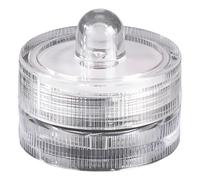 Genérico Waterproof LED Lights For Vases - 3x3x2.5cm Flameless Battery Operated Pond Underwater Small Tealights,Effortless Control Decorative Light For Swimming Pool, Bathtub, Vase, Pond, Fountain