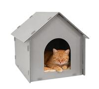 Genérico Waterproof Outdoor Cat House - Enclosed Tent Bed with Warm Mat | All-Season Cat Shelter for Patio, Backyard, Garden | Indoor/Outdoor Kitten, Small Dog, Puppies Sleeping House