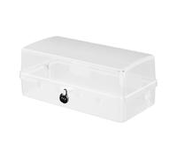 Genérico Waterproof Plug-In Box - 6 Outlet Holes Extension Cord Safety Cover, Waterproof Socket Box Outdoor, Lockable Plug Board Storage For Electric Car Charging, Timer Outlet, Christmas Decoration