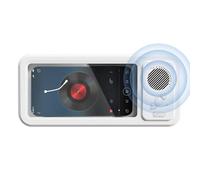 Generico Waterproof Shower Phone Holder - Bathroom Phone Holder,360 Degree Rotation Case With Speaker For Bathroom Mirror Wall Car Dashboard Vent Mobile Windshield