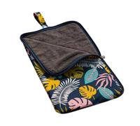 Genérico Waterproof Swimsuit Bag - Polyester Material 25x40cm Leaf Lemon Print Wet Storage Pouch - Reusable Multi Purpose Travel Organizer - For Beach Pool Gym And Outdoor Activities