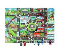 Genérico Waterproof Traffic Play Mat - 22.83in Traffic Play Mat | Road Mat City Parking Map City Life Great for Playing with Cars for Playroom Nursery