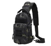 Genérico Waterproof Travel Sling Bag - Sports Outdoor Fishing Chest Pack, Hiking Bag | Camping Cycling Adventure Carry for Men Lightweight Travel Gear Outdoor Utility Everyday Use