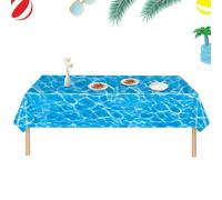 Genérico Wave Tablecloth - 54 x 108 Inch Waterproof Beach