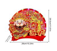 Genérico Wealth Decor - Nodding Ornament | Vietnamese Good Luck Felt Table Decoration with Light, Festive New Year & Spring Festival Decor For Home, Desk, Bedroom & Living Room Celebration