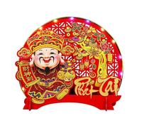 Genérico Wealth Decor - Nodding Ornament | Vietnamita Good Luck Felt Table Decoration with Light, Festive New Year & Spring Festival Decor for Home, Desk, Bedroom & Living Room Celebration