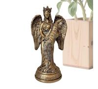 Genérico Wealth Goddess Figurine Decor - Goddess of Wealth Pen Holder Statue, Desk Ornament | For Home Office Housewarming Entryway Study Room Bookshelf Tabletop Spiritual Decoration Accessory